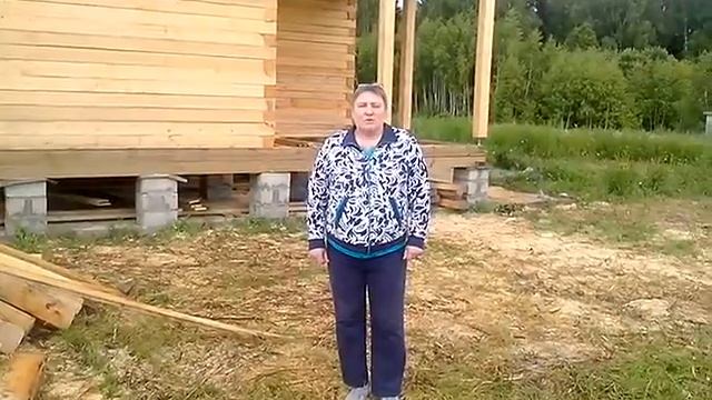 Видоотзыв о строительстве дома из простого бруса 150х150 в Калужской области смотреть онлайн