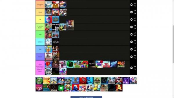 Best Roblox games tier list