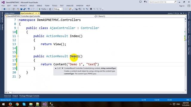 Ajax in ASP.NET MVC Framework смотреть онлайн
