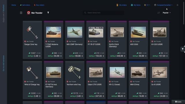A New Revamped Gaijin Market - War Thunder смотреть онлайн