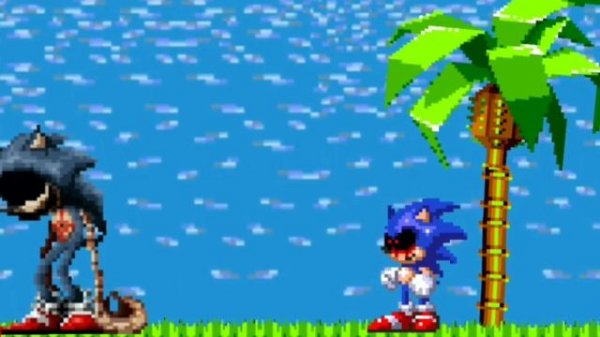 Sonic exe vs sonic eyx (dc2/Рисуем мультфильмы 2)