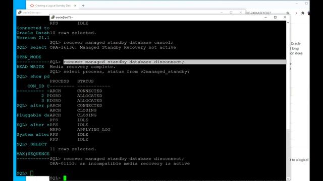 05 Data Guard Logical standby databases смотреть онлайн