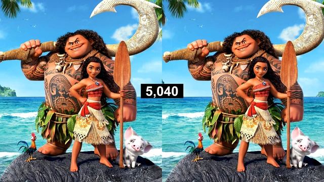 Найди отличия - Моана/Moana - Богиня жизни Те Фити - найди отличие/spot the difference смотреть онлайн