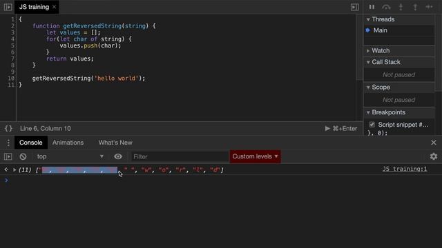 JS Training - Beginner - for...of #3 смотреть онлайн