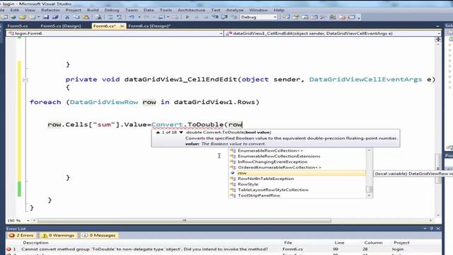 C# how to calculate many Columns in DataGridView смотреть онлайн