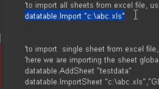 import excel sheet to datatable in qtp смотреть онлайн