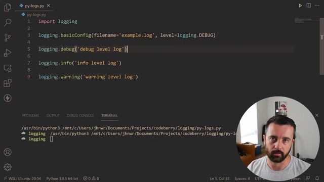 Python logging – Python-tutoriaali aloittelijoille – Ohjelmointikoulu CodeBerry смотреть онлайн