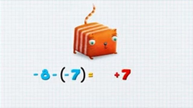 Кот кубокот Обучающий мультик для детей серия 59 Про сложение и вычитание отрицательных чисел