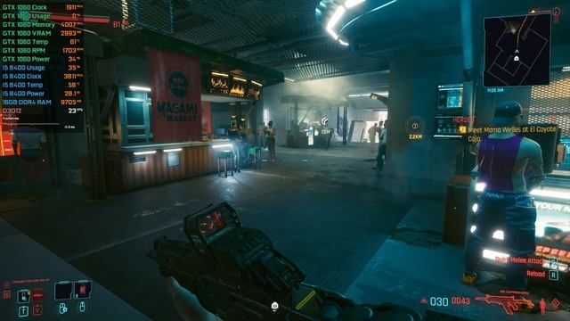 Cyberpunk 2077 (Patch v1.04) - GTX 1060 3GB - i5 8400 - City FPS Test смотреть онлайн