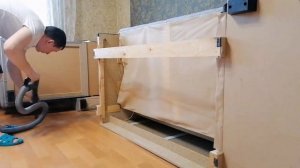 Ремонт продавленного дивана.