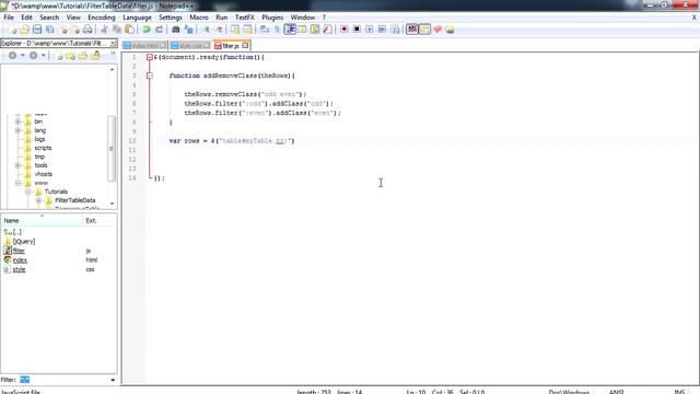 Filter HTML table with javascript/jquery смотреть онлайн