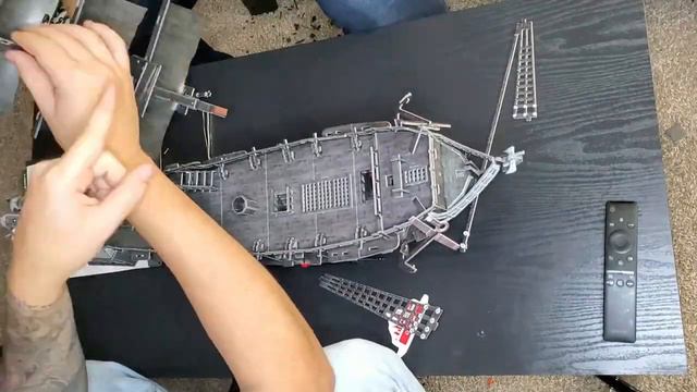The best 3d pirate Blackbeard's ship puzzle ( Unboxing & Building ) AMAZING!!! смотреть онлайн