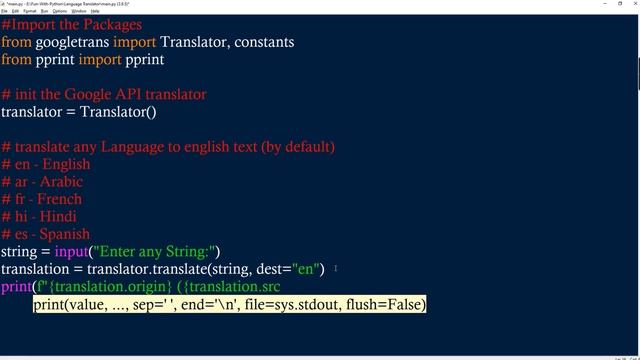 Language Translator in Python | Fun with Python | The Programmers Talk смотреть онлайн