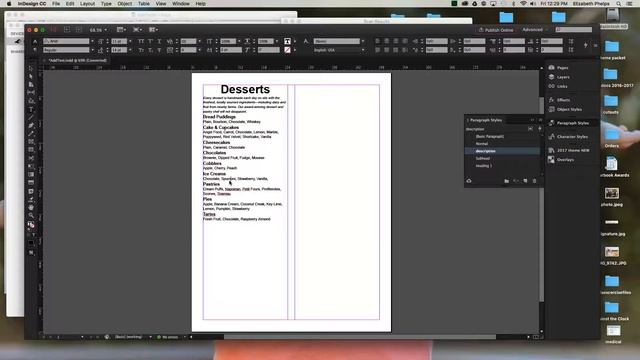 InDesign: Paragraph Styles (Menu) смотреть онлайн