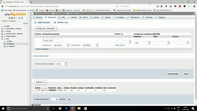 phpmyadmin #112 How to create foreign key in phpmyadmin смотреть онлайн