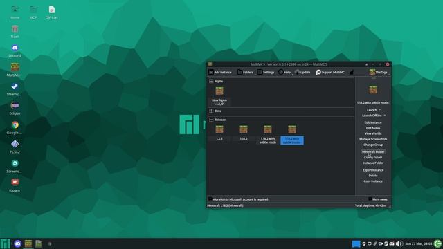 How to transfer options from one instance to another instance on MultiMC смотреть онлайн