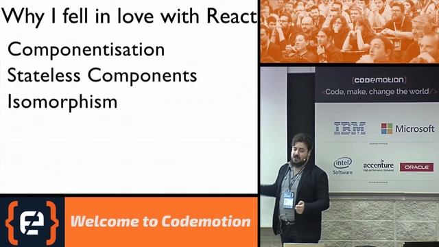 How I learned to love React - David Clements смотреть онлайн