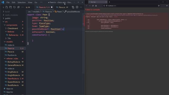 Create a Chess game with Reactjs part 26: Class Inheritance смотреть онлайн