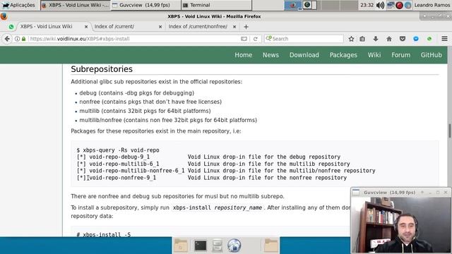 Void Linux - Sincronizando repositórios, instalando e removendo pacotes смотреть онлайн