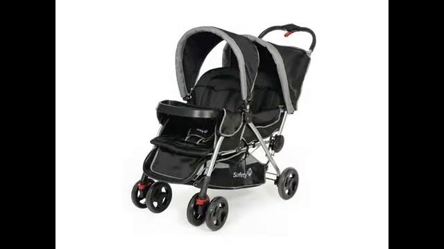 Safety 1st 12199600 Duodeal Zwillingskinderwagen, inklusive Regenverdeck, Einkaufskorb, schwarz смотреть онлайн