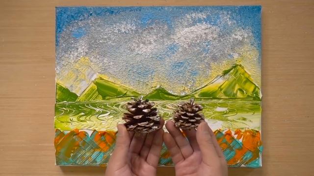 Acrylic Painting Techniques For Beginners / Pine Tree / Special Creative Art