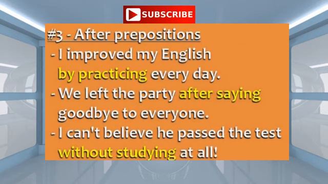 Using Ing Verbs In English | Use Of Ing Form After Verbs | Use Of Ing With Verb