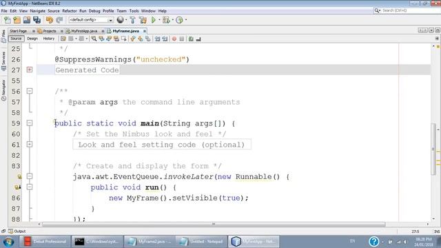 24 Jan 2018 - Demonstration of GUI with NetBeans, Swing. смотреть онлайн