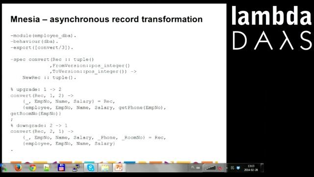 Lambda Days - Aleksander Nycz - Erlang in practice -- victories and defeats смотреть онлайн