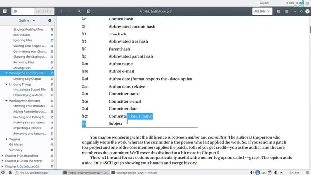 ترجمة الفصل الثاني الجزء الرابع من كتاب Pro Git: عرض تاريخ و سجل متابعة الملفات و الاصدارات смотреть онлайн