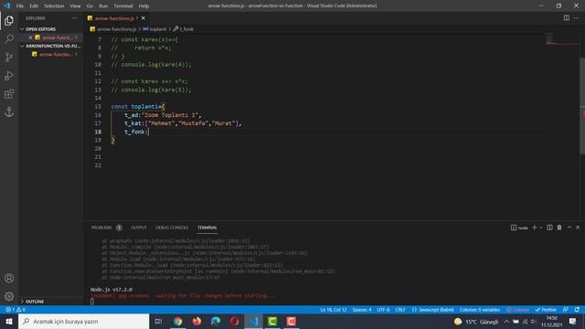 Function vs Arrow Function | ES6 Arrow Fonksiyonların Özellikleri ve Avantajları! смотреть онлайн