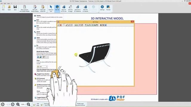 3D PDF Maker StandAlone Tutorial 2g. 3D PDF with Rhino Models (.3dm) смотреть онлайн