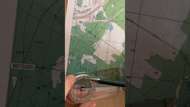 02. Определение азимута (направления) от точки к точке по карте с помощью компаса смотреть онлайн