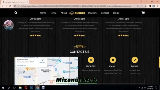 Burger Website Design Using HTML, CSS, SASS _ JavaScript смотреть онлайн