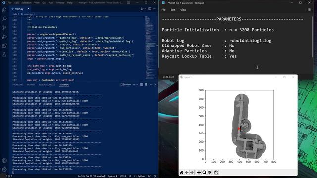 Monte Carlo Localization (Particle Filter Algorithm) Log 1 смотреть онлайн