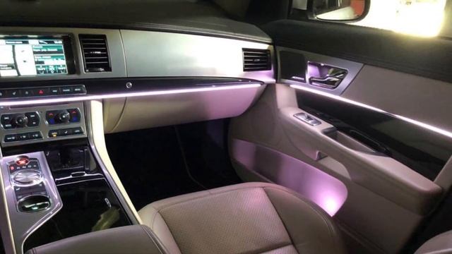Подсветка салона автомобиль Ягуар Ambient Light Jaguar установка в Спб смотреть онлайн
