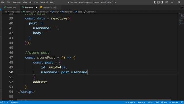Blog App With Vuejs 3 Composition API and Pinia Part 4 (Create Pinia Store & Add Post) смотреть онлайн
