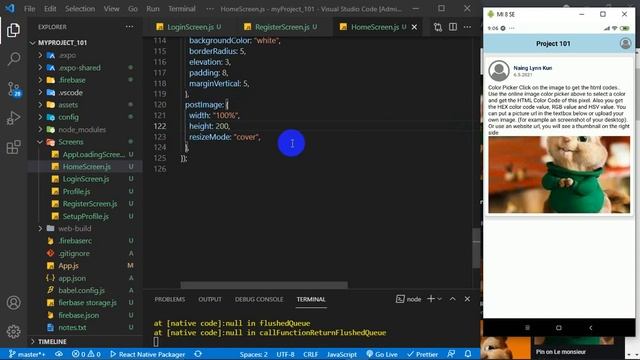 React Native For Beginner ReactNative101 Part82 101Project Post Image FullScreenImage смотреть онлайн