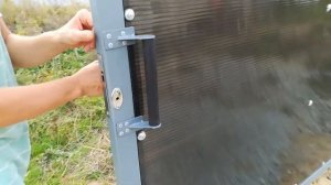 Откатные угловые ворота.