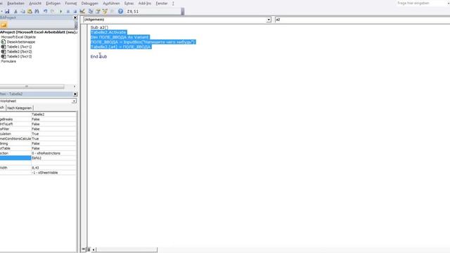 17ПШ_Поле ввода InputBox в Excel VBA (немецкоязычный Excel). смотреть онлайн