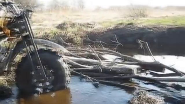 Полноприводный мотоцикл мотовездеход Васюган all-wheel drive. Home made mini bike смотреть онлайн