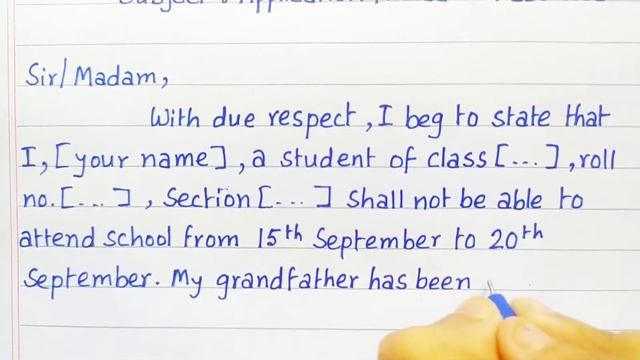 Write an application to the headmaster for leave of absence; leave application #LetsWriteinEnglish смотреть онлайн