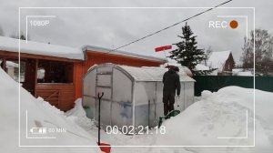Делай так и твоя теплица прослужит долго | СКРЕБОК ДЛЯ УБОРКИ/Быстрая ЧИСТКА теплицы от СНЕГА