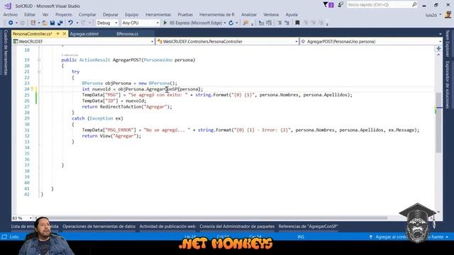 1.11 Insert con EF y SP con Identity en MVC C# y SQL Server смотреть онлайн
