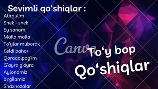Туй боп кушиқлар туплами янги To'y Bop Qo'shiqlar