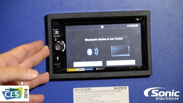 Sony XAV-W650BT Double-Din Bluetooth Car Stereo Receiver | CES 2016 смотреть онлайн