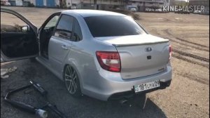 РАЗДВОЕННЫЙ ВЫХЛОП ГРАНТА СПОРТ. Stinger sport по технологии mute