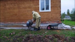 Отмостка дачного дома своими руками!!!