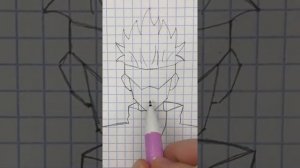 Как нарисовать Сатору Годжо по клеточкам