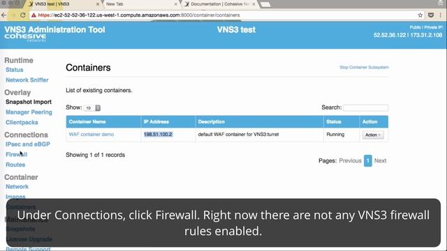 VNS3 Plugin containers - WAF Guide смотреть онлайн