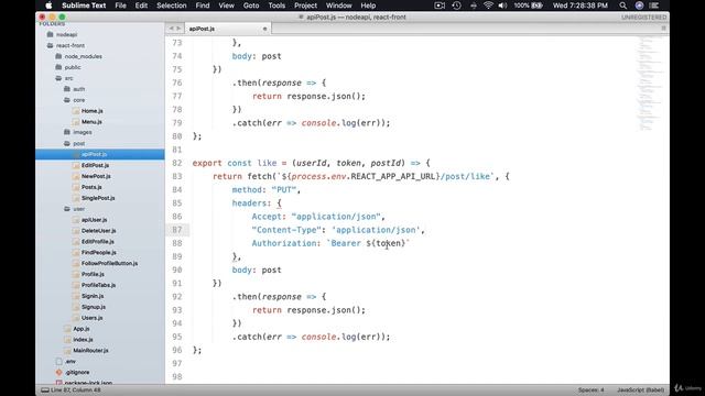 React like unlike Implementation in react js | MERN stack tutorial смотреть онлайн
